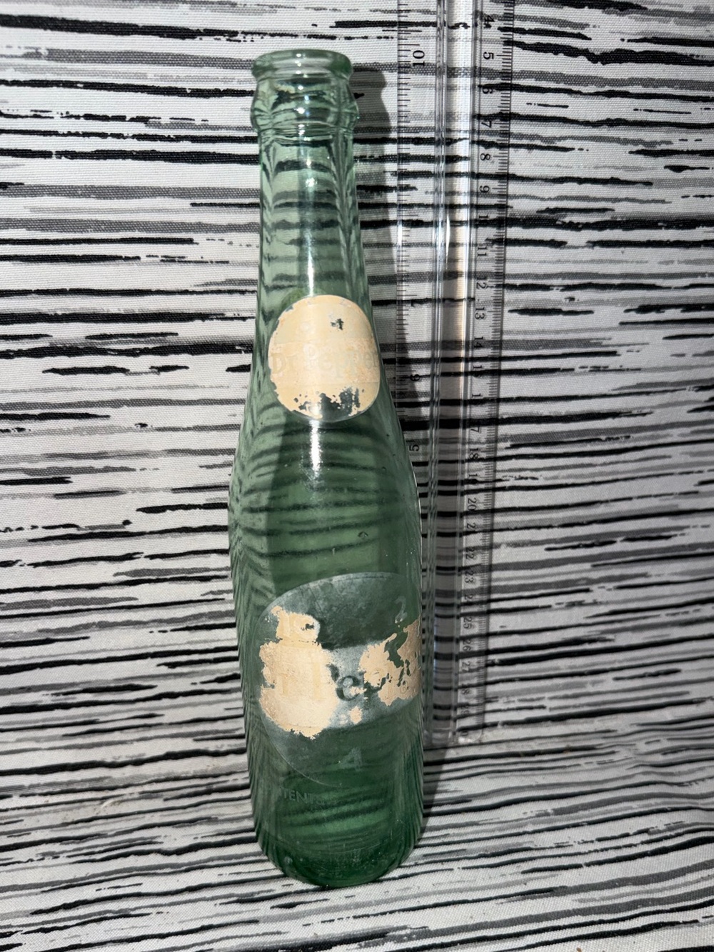 1956-1957 Dr. Pepper with 10-4-2 Label - Rustic Decor Bottle